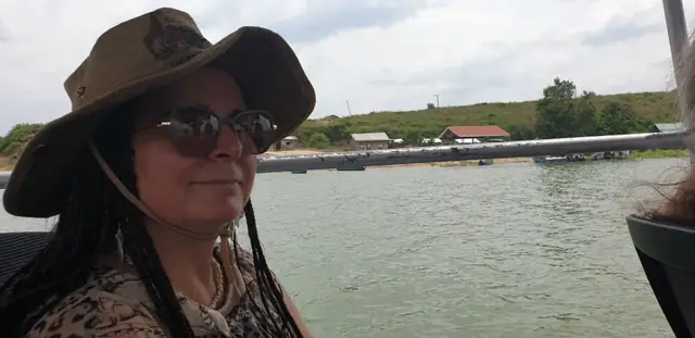 Enjoying the scenery from the water