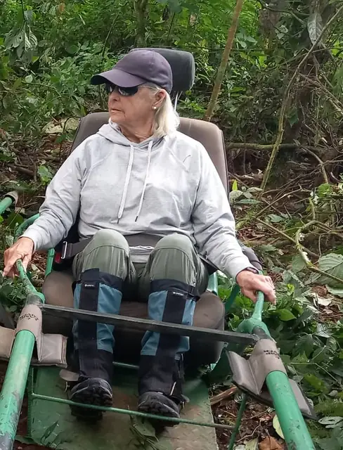 Accessible trekking surrounded by the forest